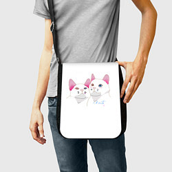 Сумка на плечо Mартовская пара котов, цвет: 3D-принт — фото 2