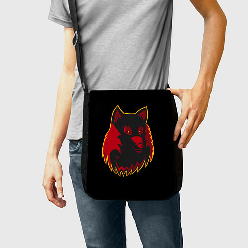 Сумка на плечо Wolf Logo / 3D-принт – фото 2