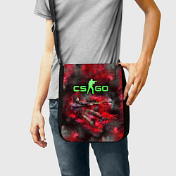 Сумка на плечо CS GO Red heat, цвет: 3D-принт — фото 2