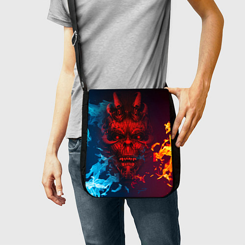 Сумка на плечо Diablo Fire Ice / 3D-принт – фото 2
