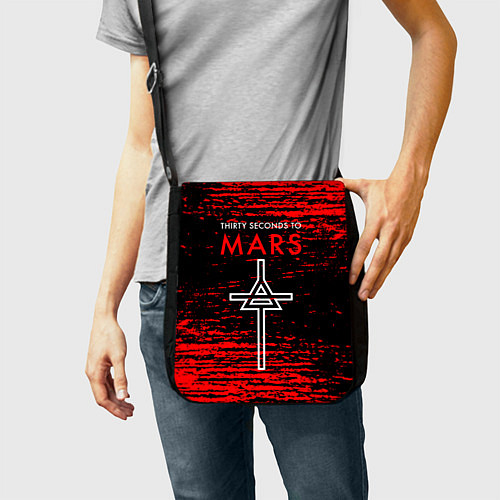 Сумка на плечо 30 Seconds to Mars - До марса 30 сек / 3D-принт – фото 2