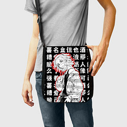 Сумка на плечо Майки и иероглифы Токийские мстители, цвет: 3D-принт — фото 2