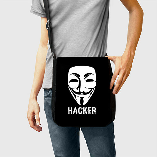 Сумка на плечо HACKER Маска V / 3D-принт – фото 2