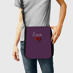 Сумка на плечо Heart and Love, цвет: 3D-принт — фото 2