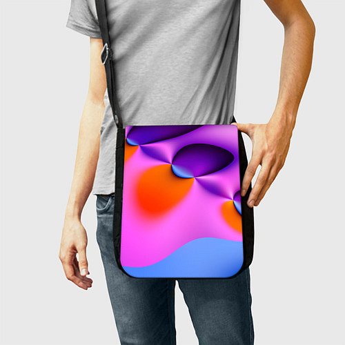 Сумка на плечо Абстрактная красочная композиция Лето Abstract col / 3D-принт – фото 2