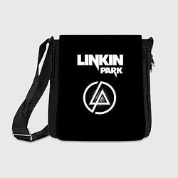 Сумка на плечо Linkin Park логотип и надпись, цвет: 3D-принт
