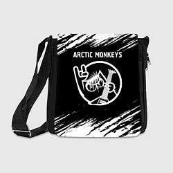 Сумка на плечо Arctic Monkeys - КОТ - Краски, цвет: 3D-принт