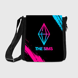 Сумка на плечо The Sims - neon gradient, цвет: 3D-принт