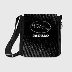 Сумка на плечо Jaguar с потертостями на темном фоне, цвет: 3D-принт