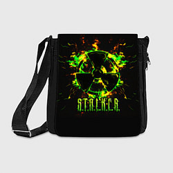 Сумка на плечо S T A L K E R yellow-green fire, цвет: 3D-принт