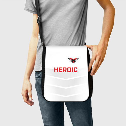 Сумка на плечо Heroic white / 3D-принт – фото 2