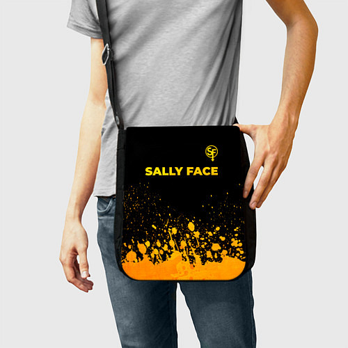 Сумка на плечо Sally Face - gold gradient: символ сверху / 3D-принт – фото 2