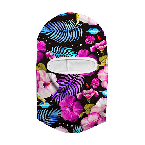 Балаклава Floral pattern Summer night Fashion trend / 3D-Белый – фото 2