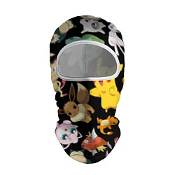 Балаклава Пикачу и другие покемоны, цвет: 3D-белый