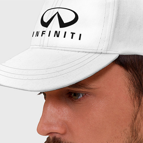 Бейсболка Infiniti logo / Белый – фото 2