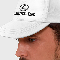 Бейсболка Lexus logo, цвет: белый — фото 2