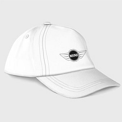 Бейсболка MINI logo, цвет: белый
