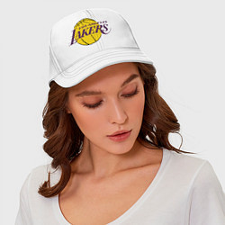 Бейсболка LA Lakers, цвет: белый — фото 2