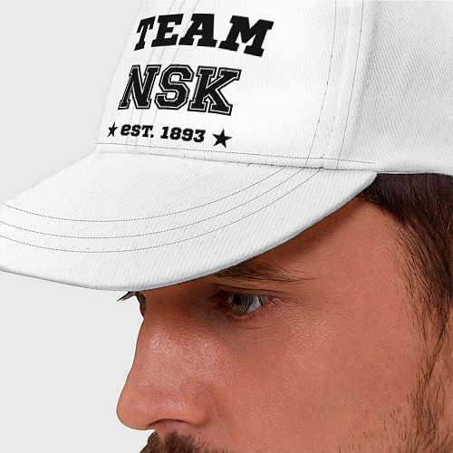 Бейсболка Team NSK est. 1893 / Белый – фото 2