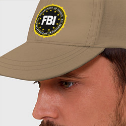 Бейсболка FBI Departament, цвет: миндальный — фото 2