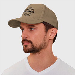 Бейсболка Made in Georgia (сделано в Грузии), цвет: миндальный — фото 2