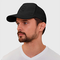 Бейсболка Дракон-змей, цвет: черный — фото 2