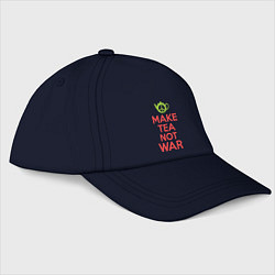 Бейсболка Make tea not war, цвет: тёмно-синий