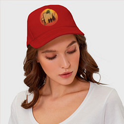 Бейсболка Баскетбол навсегда, цвет: красный — фото 2