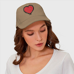 Бейсболка Doodle Heart, цвет: миндальный — фото 2