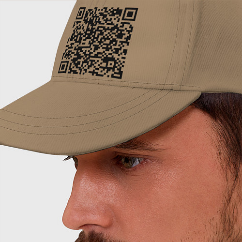 Бейсболка QR-код Скала Джонсон / Миндальный – фото 2