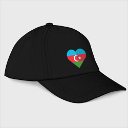 Бейсболка Сердце Азербайджана, цвет: черный