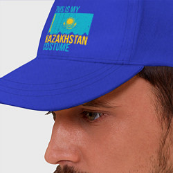 Бейсболка Казахстанскйи костюм, цвет: синий — фото 2