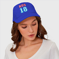 Бейсболка RUS 18, цвет: синий — фото 2
