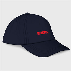 Бейсболка Gangsta лого, цвет: тёмно-синий