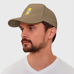 Бейсболка Bart Simpson - glitch, цвет: миндальный — фото 2