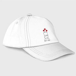 Бейсболка Bart Simpson - not you!, цвет: белый