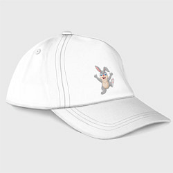 Бейсболка Running Rabbit, цвет: белый