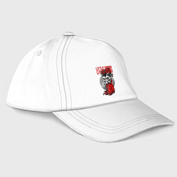 Бейсболка Маленький демон в рубашке, цвет: белый
