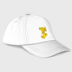 Бейсболка У меня праздник колбасы, цвет: белый