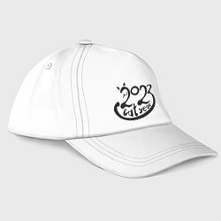 Бейсболка Кот-леттеринг 2023, цвет: белый