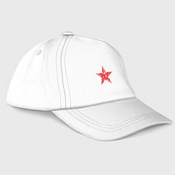 Бейсболка Star USSR, цвет: белый