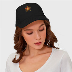 Бейсболка Star USSR, цвет: черный — фото 2