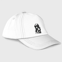 Бейсболка Кроха-рыцарь - нейросеть, цвет: белый