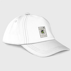 Бейсболка Стиральная машина, цвет: белый