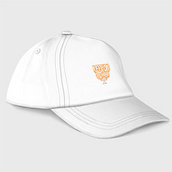 Бейсболка Продолжай мечтать, цвет: белый