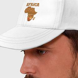 Бейсболка Стиль Африка, цвет: белый — фото 2