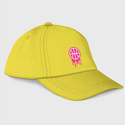 Бейсболка Pink basketball, цвет: желтый