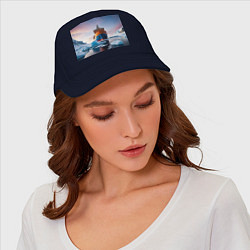 Бейсболка Северный морской путь, цвет: тёмно-синий — фото 2