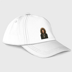 Бейсболка Bones в пуховике, цвет: белый