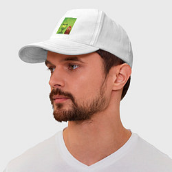 Бейсболка Злой гринч и его верный друг пес, цвет: белый — фото 2